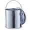 Abfalltonne,30l,Korpus verzinkt,HxØ 370x330mm,Deckel Stahl,nicht brennbar