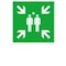 Fluchtwegschild, Sammelstelle, Wandschild, Alu, Standard, HxB 600x600mm