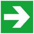 Fluchtwegschild, Pfeil, Pfeil rechts/links, Aufkleber, Folie