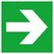 Fluchtwegschild, Pfeil, Pfeil rechts/links, Aufkleber, Folie