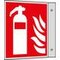 Brandschutzschild, Feuerlöscher, Fahnenschild, Alu, langnachleuchtend