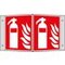 Brandschutzschild, Feuerlöscher, Winkelschild, Alu, langnachleuchtend