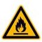 Warnschild, Warnung v. feuergefährlichen Stoffen, Aufkleber, Folie