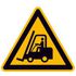 Warnschild, Warnung v. Flurförderzeugen, Aufkleber, Folie, HxB 315x315mm