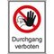 Verbotsschild,