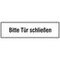 Türschild, Bitte Tür schließen, Alu, HxB 150x250mm