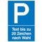 Parkplatzschild, 