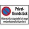 Parkplatzschild, eingesch. Halteverbot/