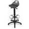 Stehhilfe, Sitz Kunststoff schwarz, Sitz H 600-860mm, Fußring