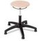 Hocker, Sitz H 390-520mm, Standardsitz Buche, Gestell schwarz, Gleiter