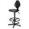 Arbeitsdrehstuhl,Standardsitz schwarz,PU-Schaum,Sitz H 630-880mm,Fußring