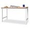 Werkbank, HxBxT 900x2000x700mm, Multiplexplatte, geölt, 4-Fuß, lichtgrau