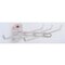 Werkzeughalter, f. Lochplatte, 6-fach, LxB 140x240mm, alufarben