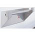 Papierrollenhalter, f. Lochplatte, HxBxT 120x355x100mm, alufarben