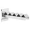 Wellenträger, f. Schlitzplatte, L 200mm, Wellenabstand 55mm, alufarben