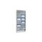 Auftragsplaner, 10 Fächer, HxB 1282x554mm, Ablage(n) Kunststoff, grau