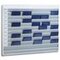 Auftragsplaner, 10 Fächer, HxB 1278x1575mm, Ablage(n) Kunststoff, grau