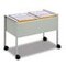Hängemappenwagen, HxBxT 592x760x425mm, f. 100 Mappen, Korpus lichtgrau