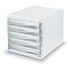 Schubladenbox, 5 Schublade(n), HxBxT 250x265x340mm, Kunststoff, weiß