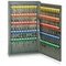 Schlüsselschrank, 100 Haken, HxBxT 600x350x80mm, Korpus silbergrau