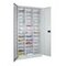 Post-/Sortierschrank,HxBxT 1950x1000x400mm,3x13 Fächer,Korpus lichtgrau