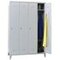 Abteilschrank, RAL7035, HxBxT 1850x1200x500mm, 4 Abt., Abt. B 300mm