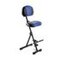 Stehhilfe, klappbar, Sitz Kunstleder schwarz/blau, Sitz H 540-900mm