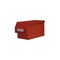 Sichtlagerkasten, HxBxT 200x200x350/300mm, PE, rot