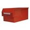 Sichtlagerkasten, HxBxT 250x300x500/450mm, PE, rot