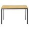 Mehrzwecktisch,HxBxT 740x1200x800mm,rechteckig,4-Fuß schwarz,Vierkantrohr