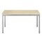 Mehrzwecktisch, HxBxT 740x1200x600mm, rechteckig, 4-Fuß alusilber