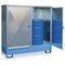 Fass-Schrank, HxBxT 1720x1760x750mm, f. 2x200l Fass, Auffangvol. 220l