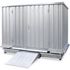 Gefahrstoff-Container,f. wasserg. Stoffe,HxBxT 2380x5075x2075mm,verzinkt