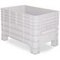 Großbehälter, HxLxB 670x630x1030mm, 276l, PE, grau, Wände geschlossen