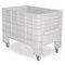 Großbehälter, HxLxB 790x630x1030mm, 276l, PE, grau, Wände geschlossen