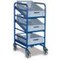 Etagenwagen, Tragl. 200kg, 3 Etage(n), Ladefl. LxB 410x610mm, Stahlplatte