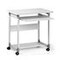 PC-Tisch, HxBxT 770x750x530mm, 2 Böden, Tastaturauszug, Ebenen lichtgrau