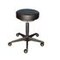 ESD-Hocker, Sitz H 480-610mm, Sitz Kunstleder schwarz, Gestell schwarz