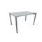 Besprechungstisch,HxBxT 720x1200x800mm,rechteckig,4-Fuß RAL9006,Rundrohr