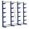 Kragarmregal, Grund+Anbau, HxBxT 2480x3245x720mm, 4 Ständer, RAL5010