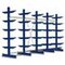 Kragarmregal, Grund+Anbau, HxBxT 2480x4305x1320mm, 5 Ständer, RAL5010