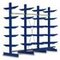 Kragarmregal, Grund+Anbau, HxBxT 2480x3245x1320mm, 4 Ständer, RAL5010