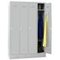 Abteilschrank, RAL7035, HxBxT 1850x1200x500mm, 4 Abt., Abt. B 300mm