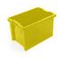Drehstapelbehälter, HxLxB 350x600x400mm, 65l, PP, gelb, Wände geschlossen