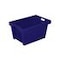 Euronorm-Drehstapelbehälter, HxLxB 300x600x400mm, 50l, PE, blau