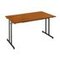 Klapptisch, HxBxT 740x1400x700mm, rechteckig, T-Fuß schwarz, Vierkantrohr