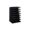 Sortierreck,8xDIN A4,Tisch-/Wandmontage,HxBxT 555x365x255mm,Stahl,schwarz