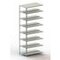 Aktenregal, Anbaufeld, HxBxT 2500x1002x604mm, Fachlast 80kg, 8xStahlboden