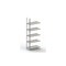Aktenregal,Anbaufeld,HxBxT 1850x752x300mm,Fachlast 80kg,5xStahlboden,5 OH