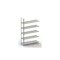 Aktenregal, Anbaufeld, HxBxT 1850x1252x300mm, Fachlast 75kg, 5xStahlboden